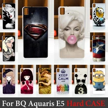 For BQ Aquaris E5 Case Hard Plastic Mobile Phone Cover Case DIY Color Paitn Cellphone Bag Shell Shipping Free