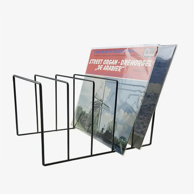 Top sale Record turntable display rack metal stand for vinyls