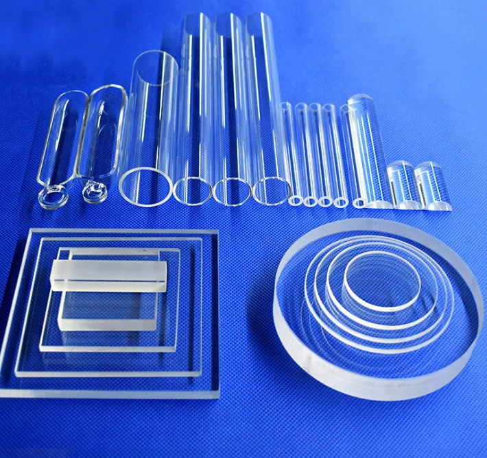 Transparent uv quartz glass plate