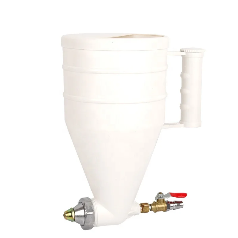 Wholesale Plastic Adjustable Air Texture Hopper Spray Gun Pneumatic Mortar Spray Powder Coating Equipment  Wall Paint Spray Gun