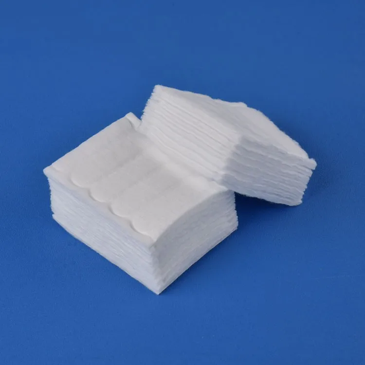 Cotton pad with high absorbent cotton wool pad for skin care square make up cotton pads