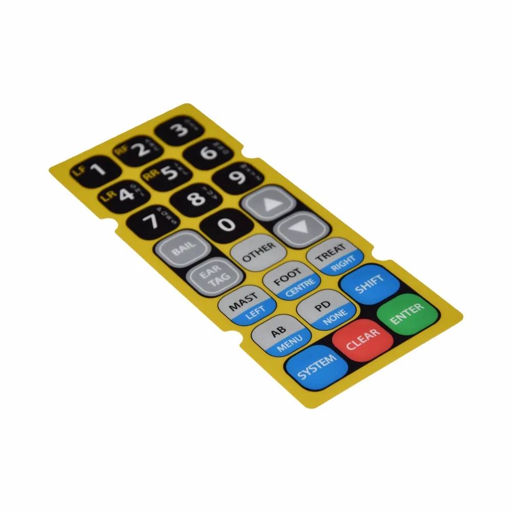 Мембранный переключатель, цветная силиконовая резиновая кнопка с лазерной гравировкой