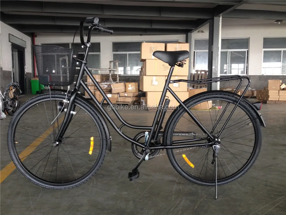 black color single speed 26 inch 28 inch bicycle ladies cheap price good quality women city bike from factory