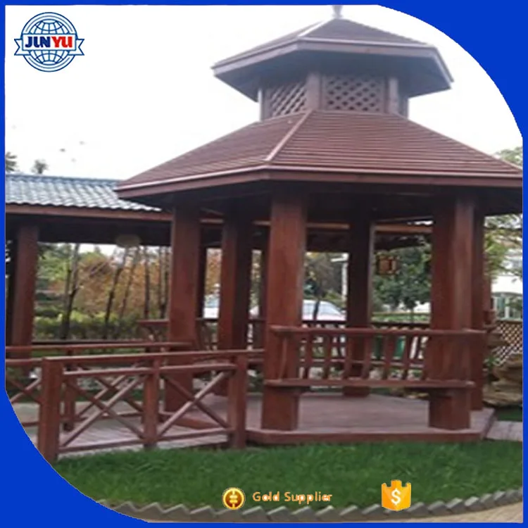 Prefabricated Outdoor Wooden pine Gazebos