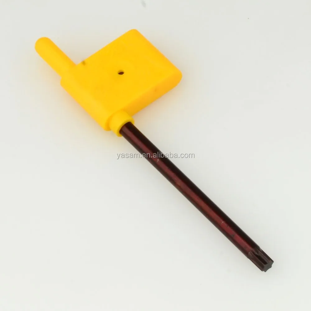 T7 T8 T10 T9 T15 T20 T25 Yellow color High quality torx head wrench for carbide inserts