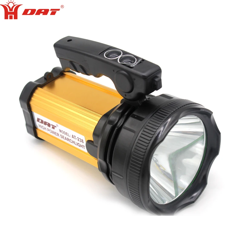 AT-238 DAT high power search light waterproof Aluminum torch light  Rechargeable Searchlight With Mobile charger