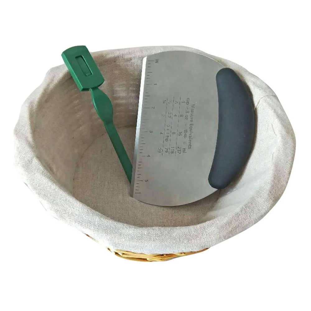 bread opening beauty knife Bread scale cutter the suit is constituted/Wicker bread proofing basket with bundle add ons