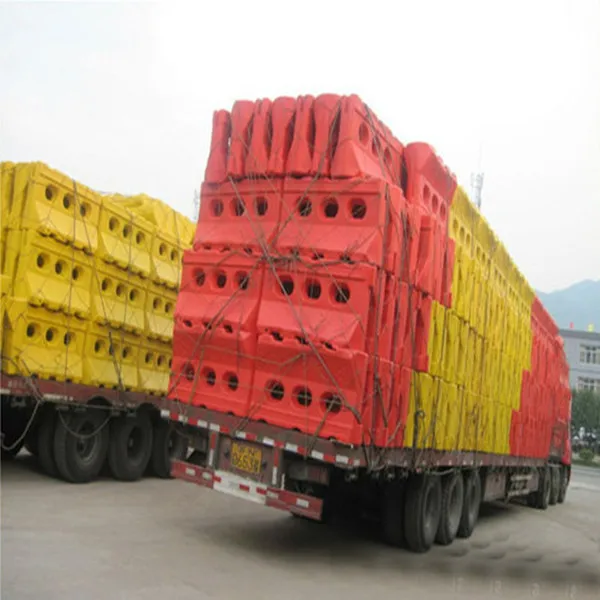 Plastic road barrier, Water-filled security barrier, High quality barrier on road