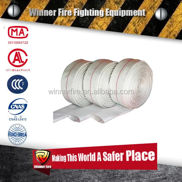 Белый 2.5 дюймов Брызг Воды Шланг, Высокое рабочее давление Брызг Воды Шланг с ПВХ подкладка для тушения пожаров