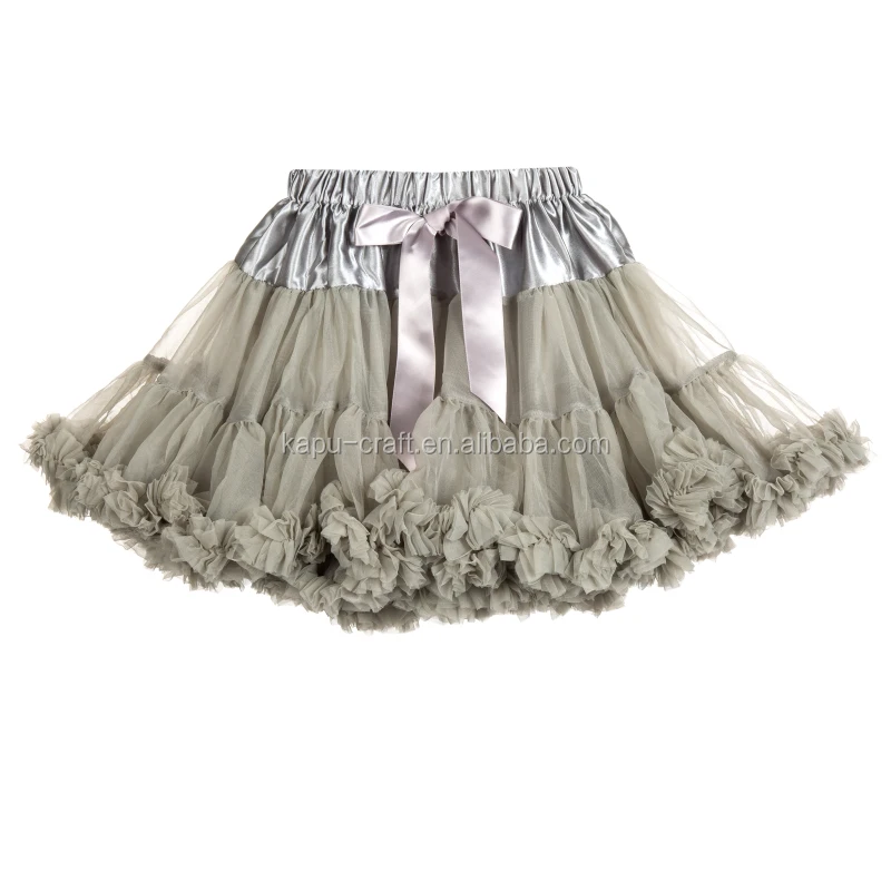 
High quality brown ballet dance tulle skirt baby girls skirts mini tutu 