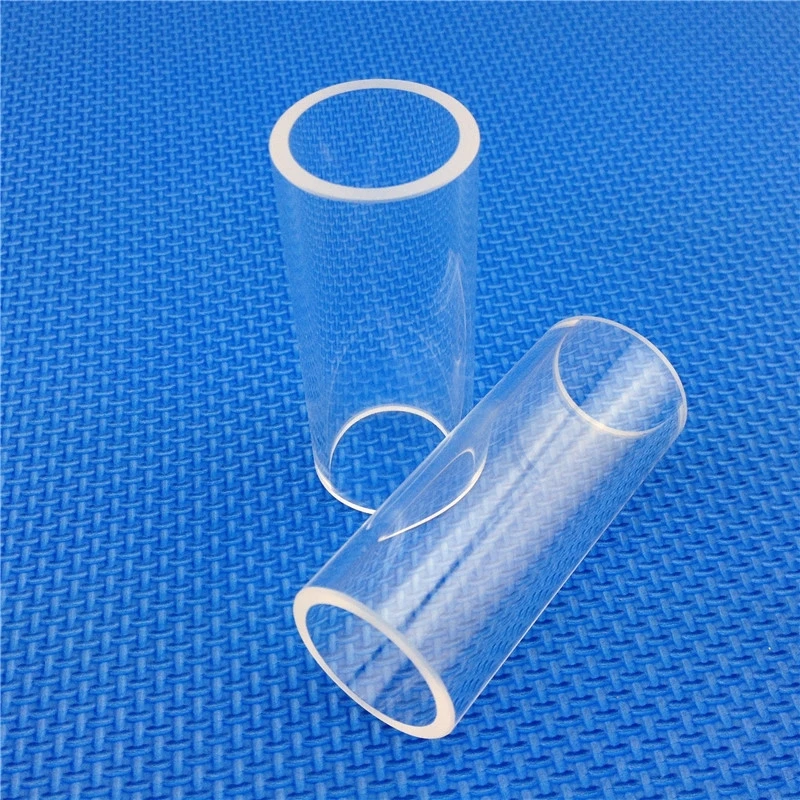 Large Diameter High Purity Quartz Tube With Flange