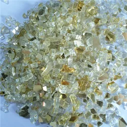 Wholesale sea blue fire glass chips crushed tempered glass stone