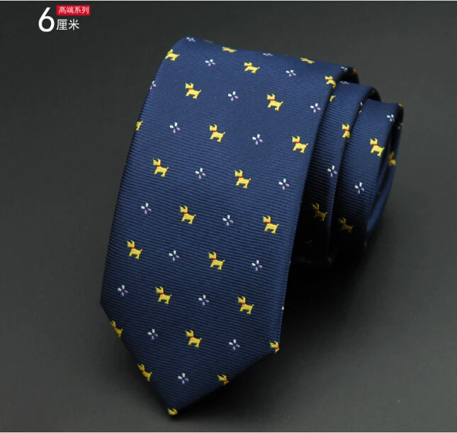 
S11265A High quality Korean style Custom Mens Skinny Checks Silk tie 