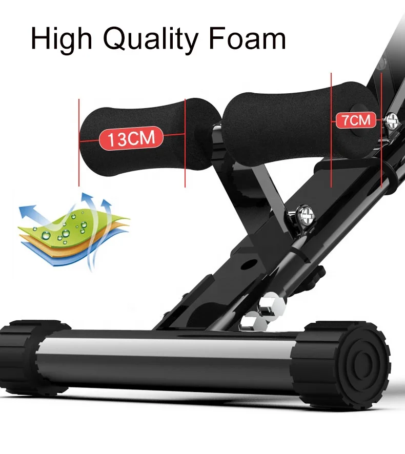 Commercial PRO with Incline and Decline Flat Exercise Adjustable Foldable dumbbell Weight Bench