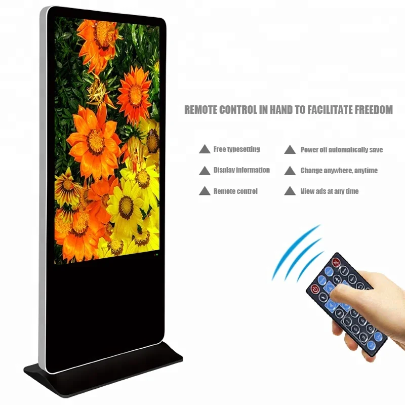 55 inch lcd advertising player  LCD Restaurant Floor Standing Digital Signage display