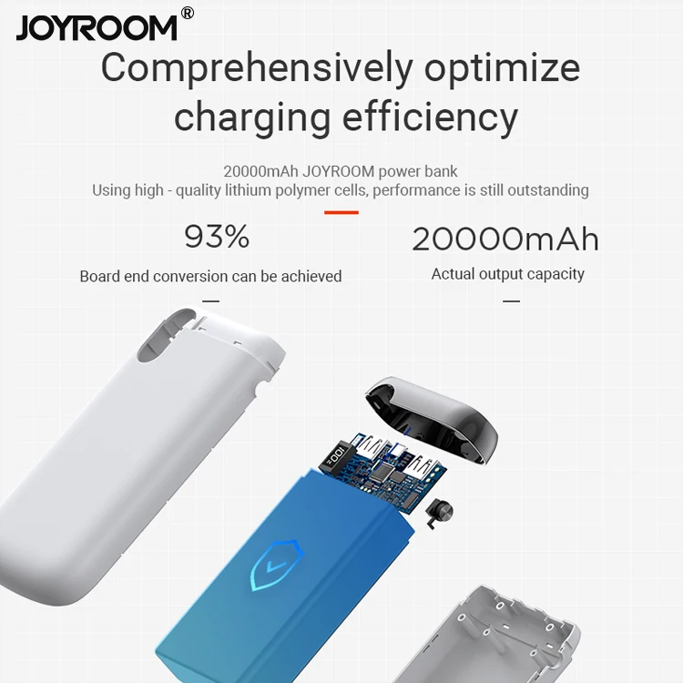 
Joyroom new products long lasting high capacity power bank quick charge 20000 mah 