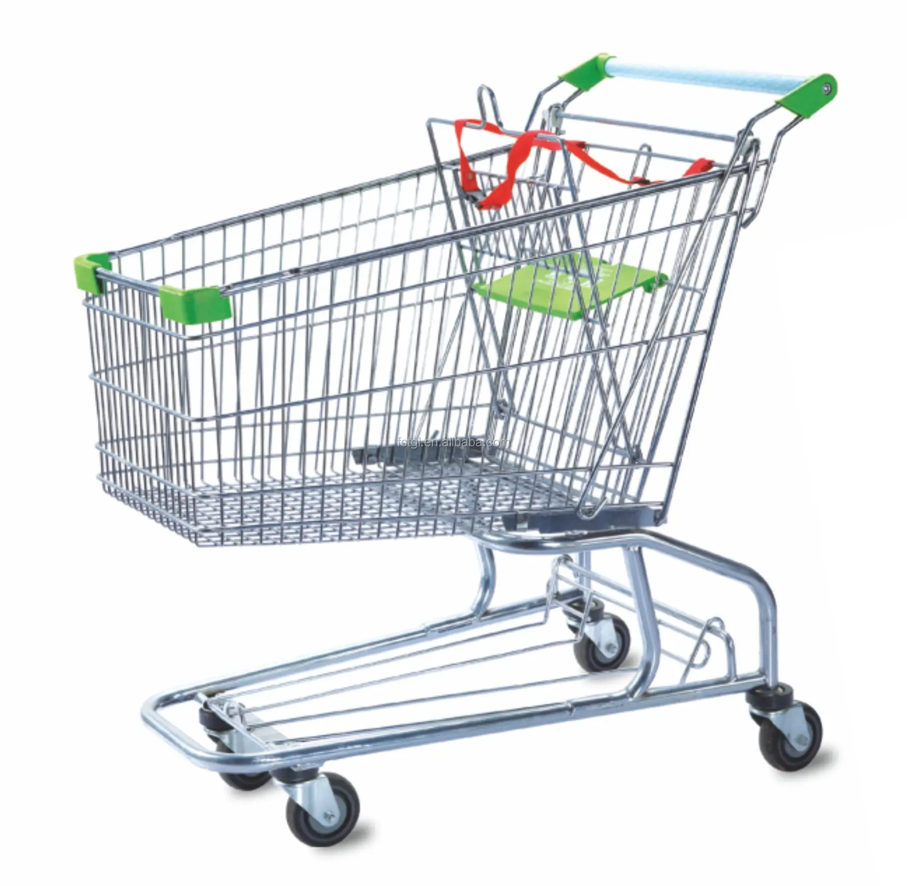 China Manufactory Shopping Cart 60l Metal Supermarket Trolley Good Price