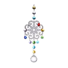 Metal font b Christmas b font Snowflake font b Hanging b font Pendants 30mm Clear Glass