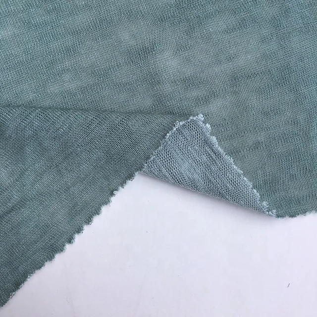 Chinese factory single knitted lenzing modal and recycled polyester fabric for garment shirt