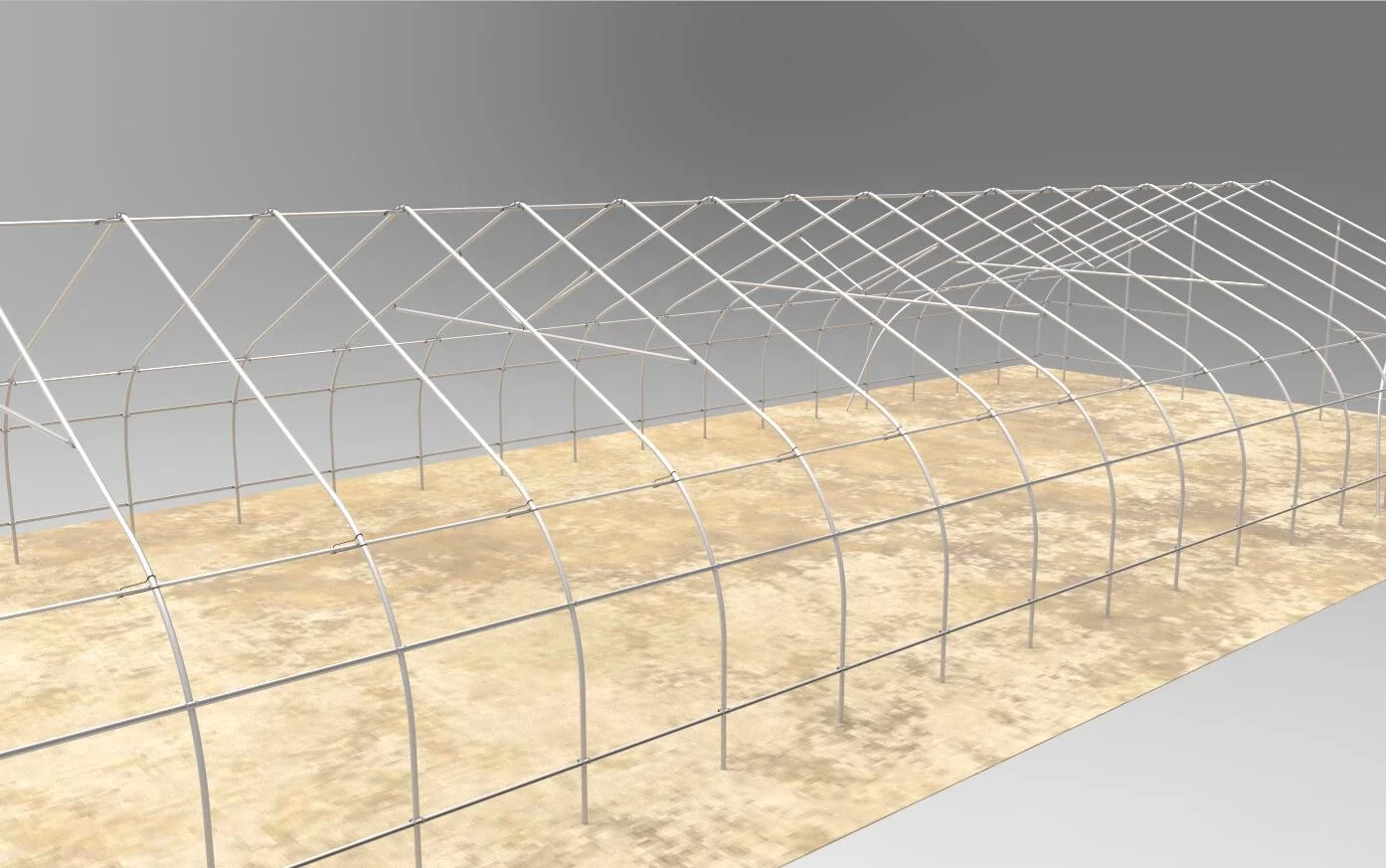 single film span Uv Protection Plastic Greenhouse for vegetables