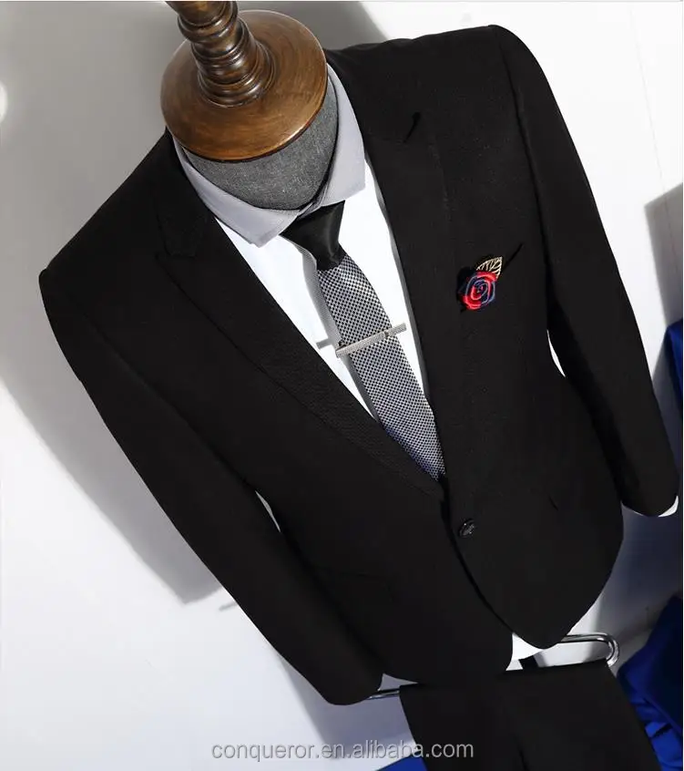 
latest design coat pant men suit with brooches 