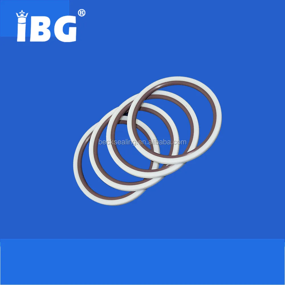 Piston Shaft Rotary Hydraulic Cylinder PTFE+Cu+FKM Glyd Ring Seals