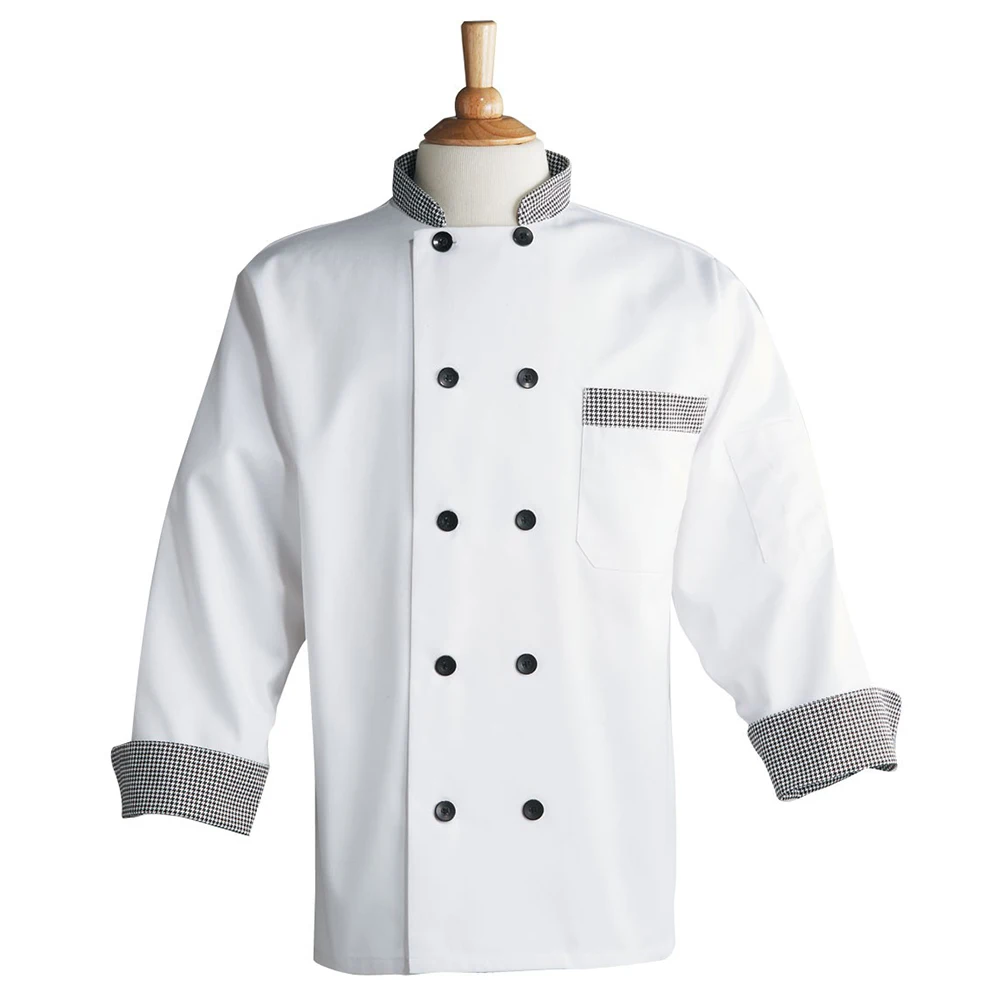 Hot sale fashion Short Sleeves Hotel Chef Jackets Coats black chef uniform