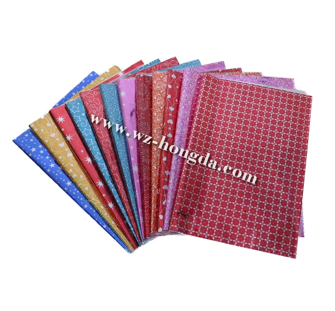 wenzhou hongda BOPP/CPP metallized film papel de regalo packing film holographic gift wrap for flower gift wrapping