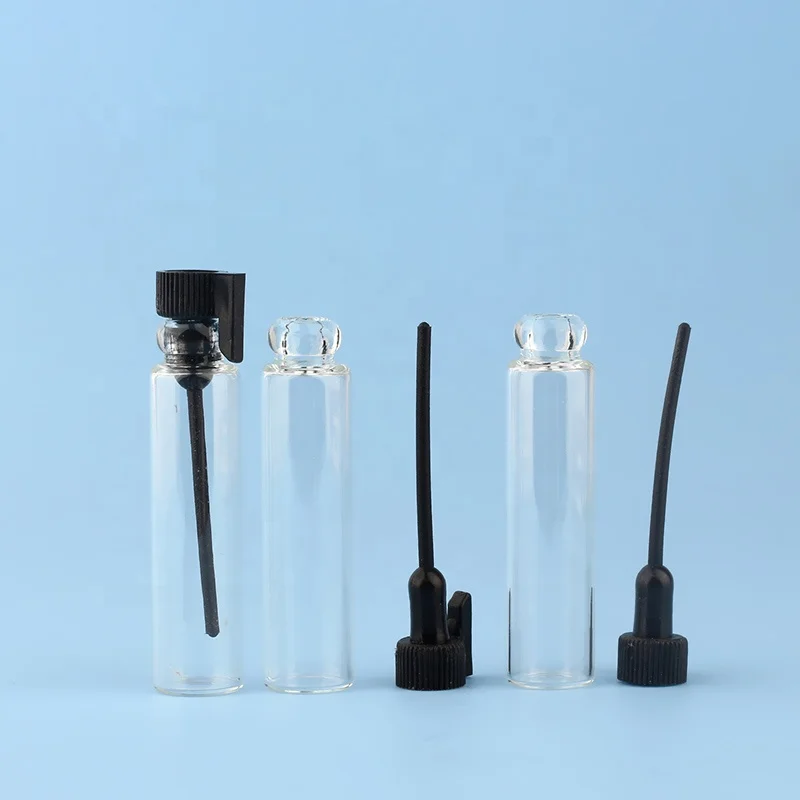 Mini Empty Laboratory Fragrance Packing Test Tube Trial Small Sample Vials Glass Perfume Bottles 1Ml 2Ml