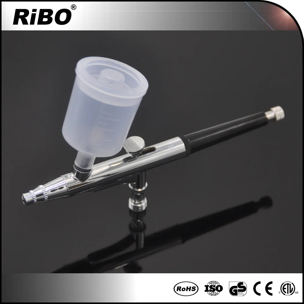 20CC& 40 CC Two cups Airbrush Spray-Work paint cup Double-action big capacity gravity type tanning airbrush spray gun