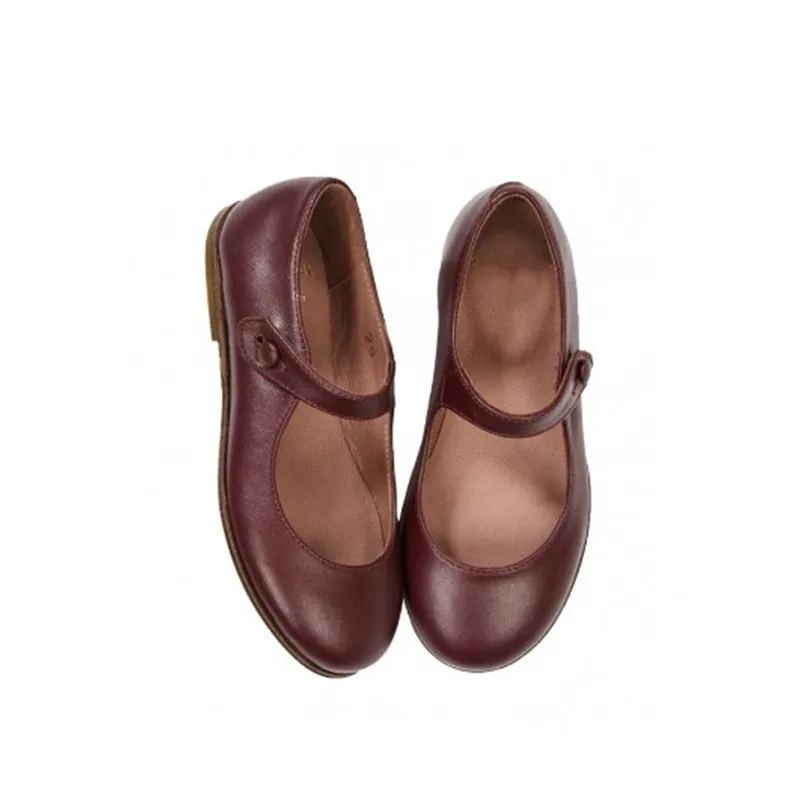 Осенне-зимние балетные Детские классические туфли из натуральной кожи, Детские Туфли Мэри Джейн для девочек