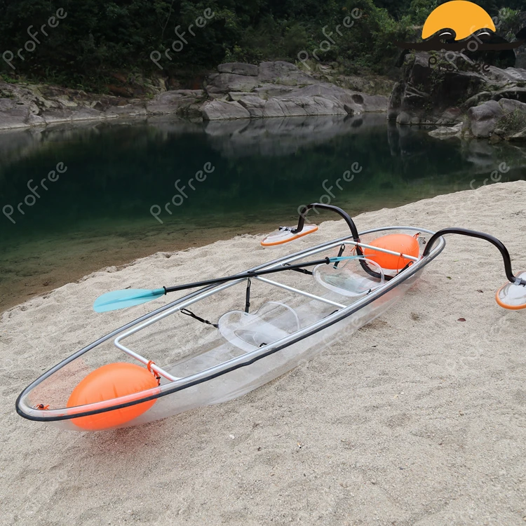 
PC Transparent Kayak/ Clear Plastic Boat/ Double Seats /newest /canoe with decent design 