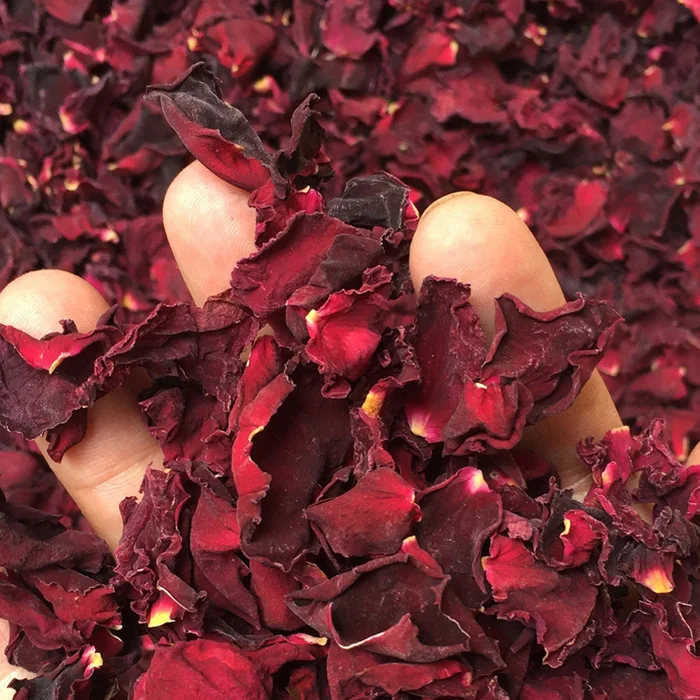  Натуральные сушеные лепестки роз размера 1 кг в пакете