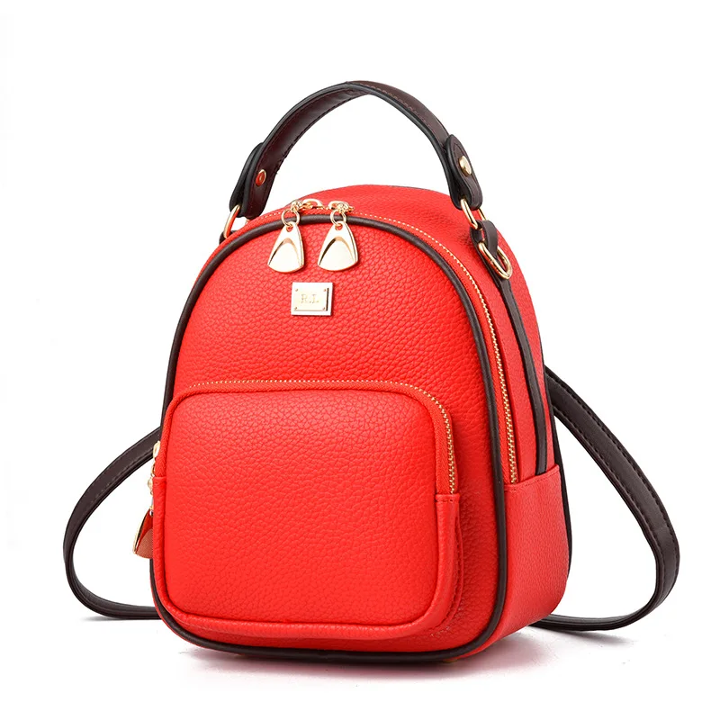 Fashion Mini PU Leather Women Ladies Handbag Backpack