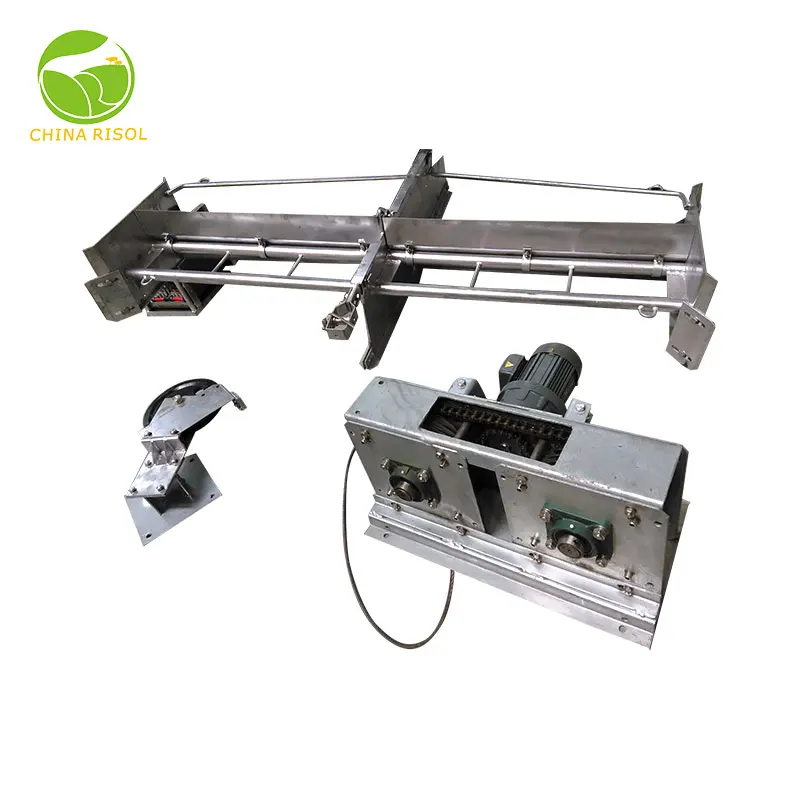 Poultry manure scraper machine for chicken manure scraper