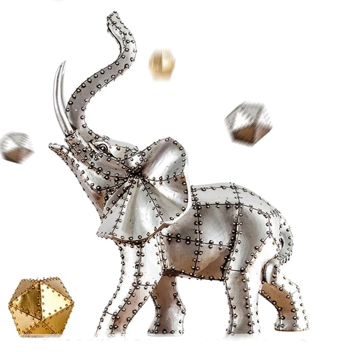 Customized gold elephant figurine