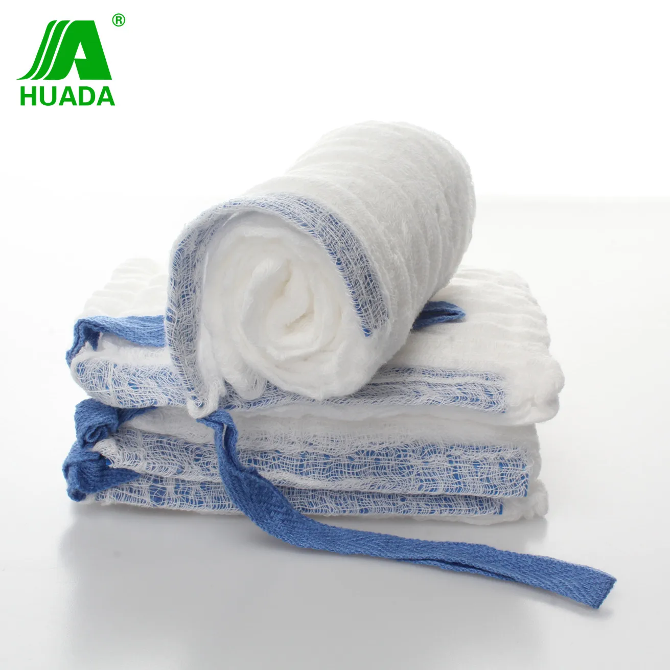 CHINA FACTORY SURGICAL DISPOSABLE STERILE GAUZE  LAPAROTOMY SPONGE WITH  X-RAY DETECTABLE  8 PLY PRE-WASHED 45 X 45 CM, PK / 5