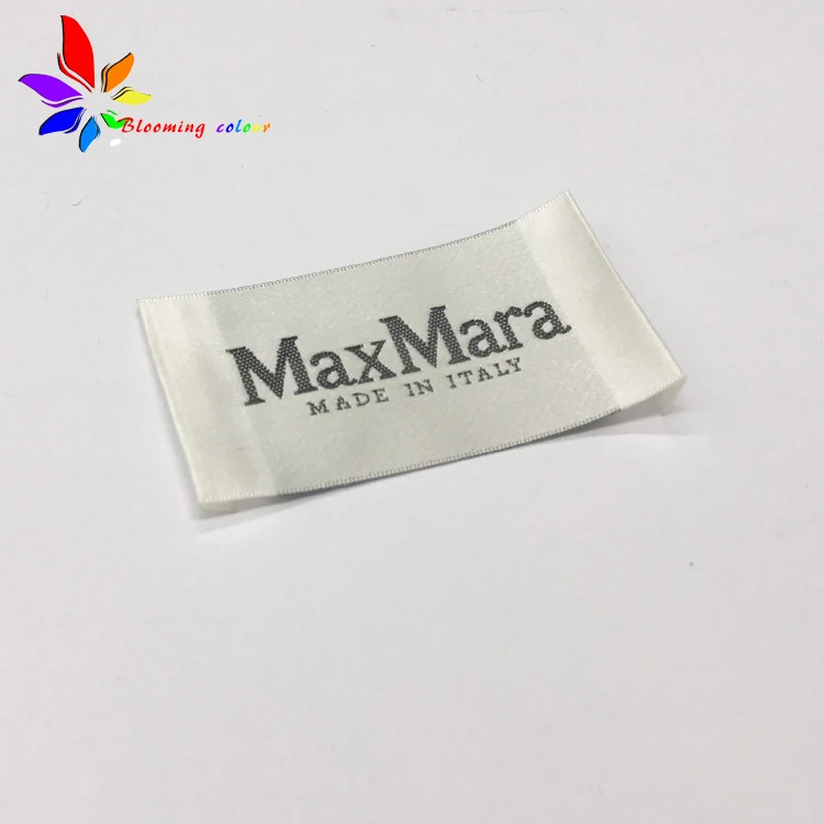 High density custom made clothing neck label
