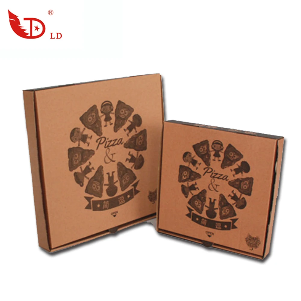 China manufacturer hot sale cheap 6/7/8/10/12/14/16 inch custom full color printed  pizza packing box