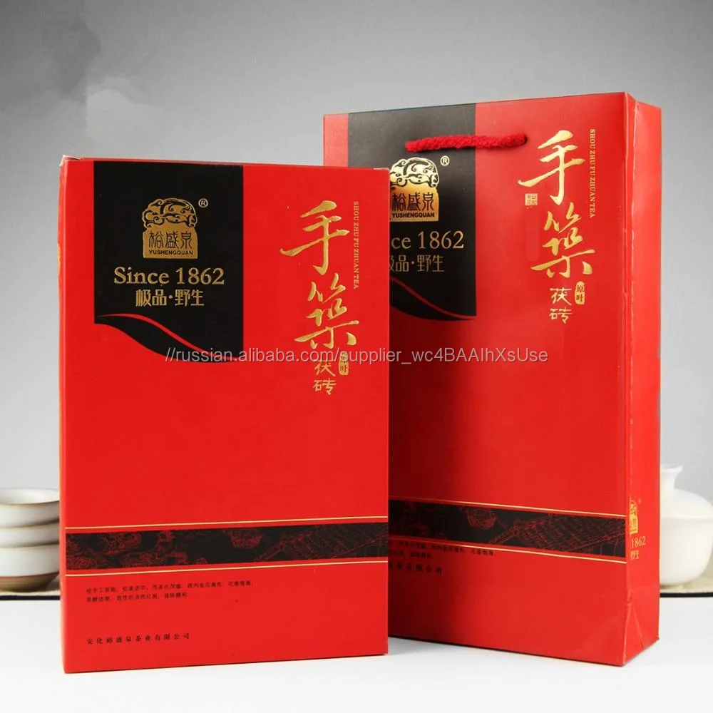 Премиум Рождественский подарок 2015 900 грамм темно-чай Anhua Фу кирпичный чай