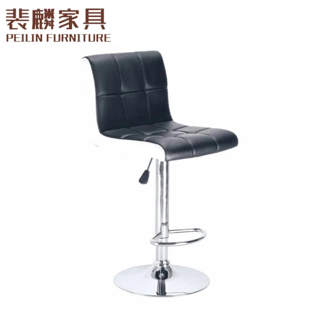 Vintage Industrial Antique Metal Tufted Bar Stool Gas Cylinder Outdoor Stackable Barstools with Wood Seat