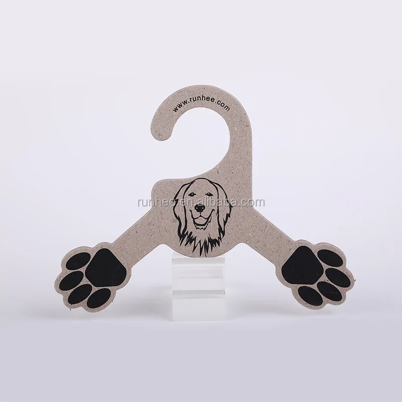 Cute design pet clothing hanger paper cardboard clothes hangers