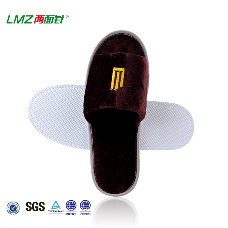 Отель одноразовые Нескользящие пунктирной ткань человек Тапочки