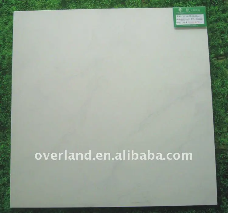 Modern white glossy floor tile