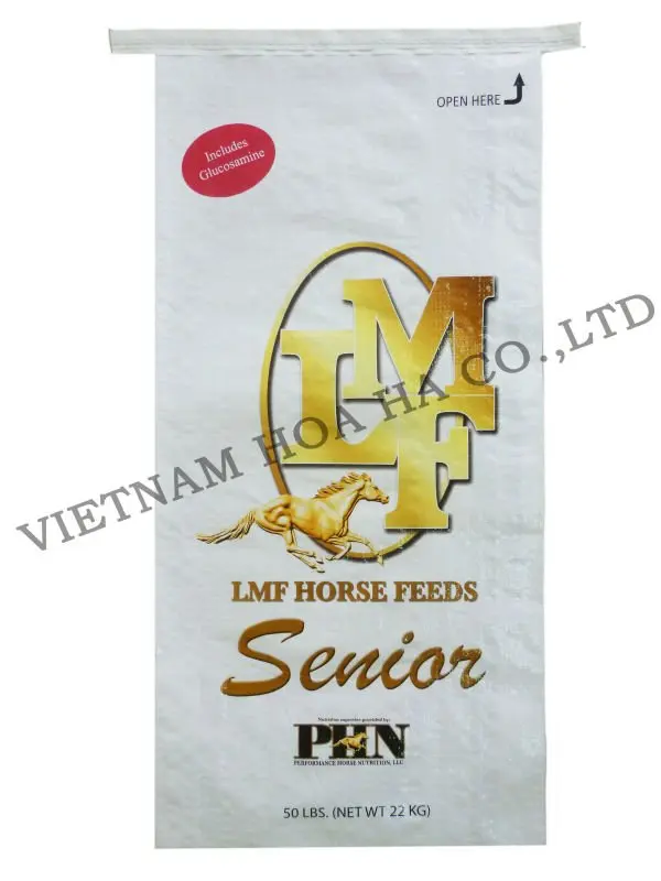 High quality BIG SUPPLIER ANIMAL FEED BAG PP WOVEN BAG 25KG VIETNAM EVERGREEN
