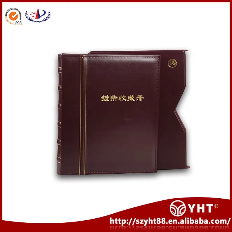 OEM&OEM Available pvc sheet paper money album with included 10 interior pages