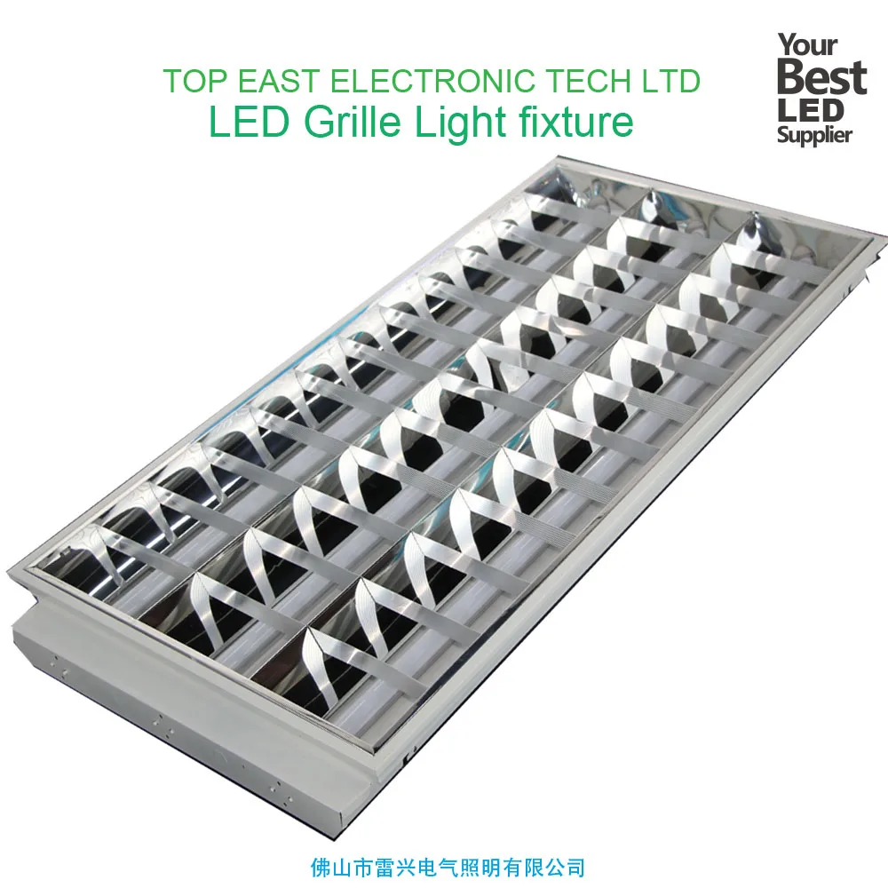 600*600 600*1200 Recessed Mounted Emergency Battery Led Light Fixture Led Ceiling Grille Light