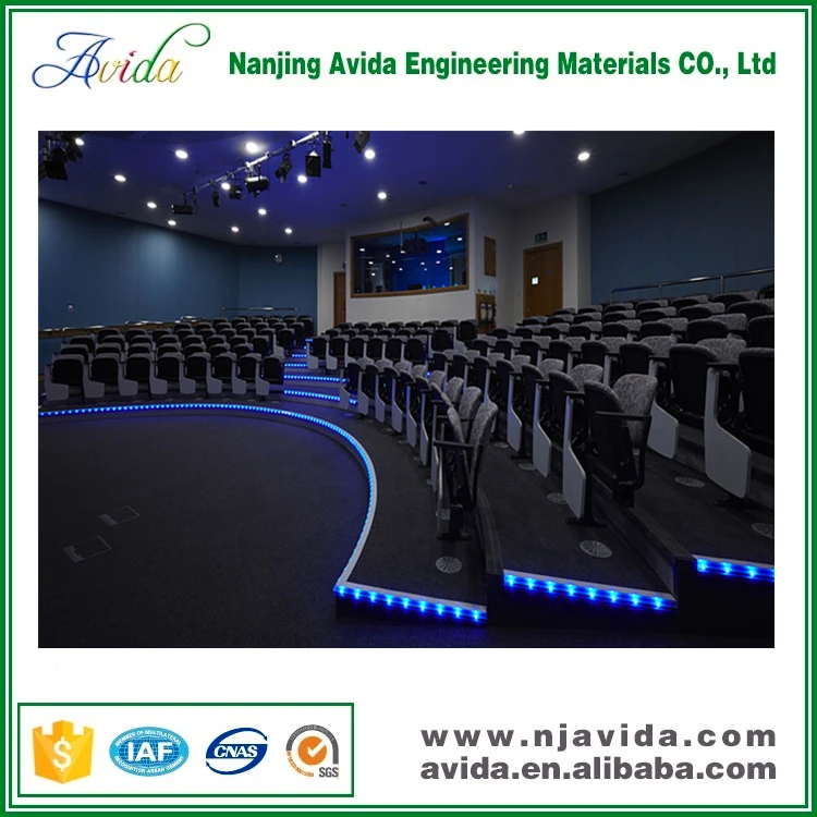 Abrasive Photoluminescent Stair Tread Lights LED Step Nosing for Office