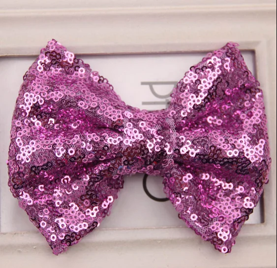 
Children Sequins Hair Pin Lovely Baby Big Bow Hair Ornaments Clips For Girls 