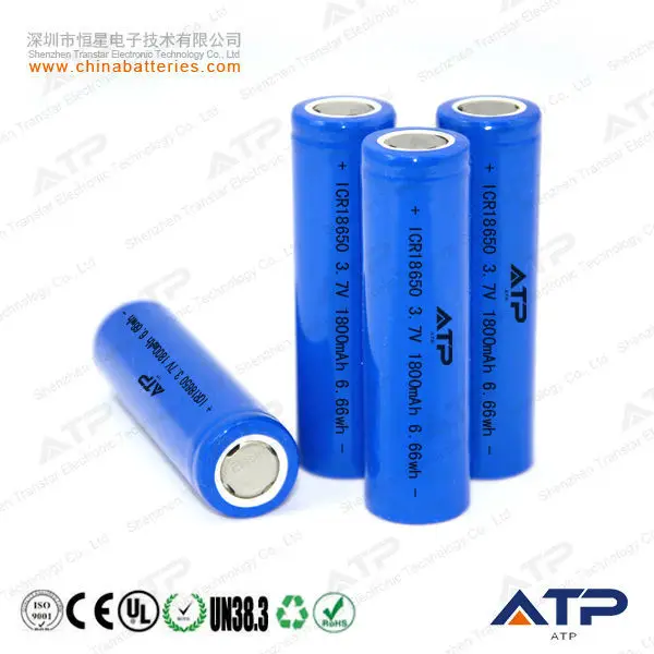 2021 HOT SALE  18650 Battery/ 1800 mAh 3.7V clock li ion batteries